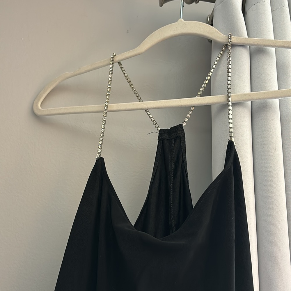 Gorgeous black carabella sleek & sexy long dress!